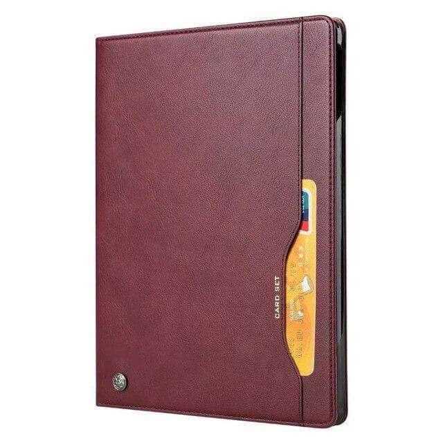 Galaxy Tab S6 Lite 10.4 P610 P615 PU Leather Stand Case with Card Slots - CaseBuddy