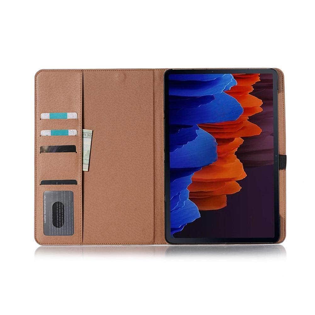 Galaxy Tab S7 11 T870 T875 Automatic Wake/Sleep Magnetic Kickback Retro Flip Case - CaseBuddy