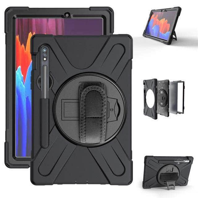 Galaxy Tab S7 11 T870 T875 Rugged Hybrid Stand Rotate Case - CaseBuddy