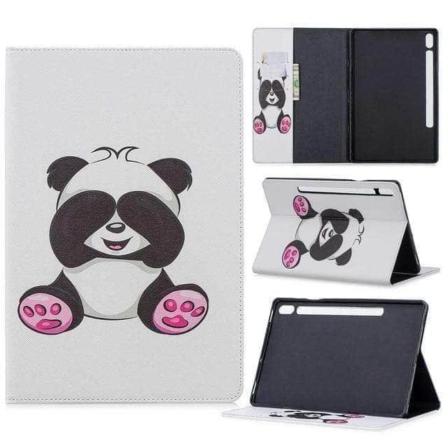 CaseBuddy Australia Casebuddy Giant panda Galaxy Tab S7 11 T870 T875 Slim Shockproof Stand Case