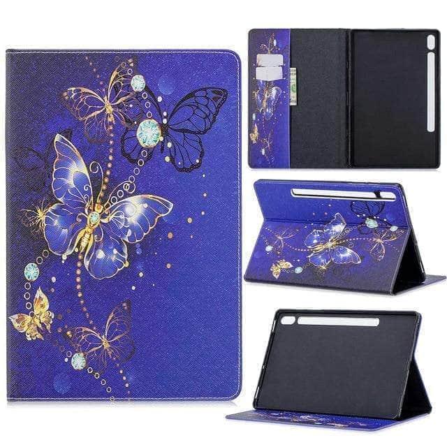 CaseBuddy Australia Casebuddy Diamond butterfly Galaxy Tab S7 11 T870 T875 Slim Shockproof Stand Case