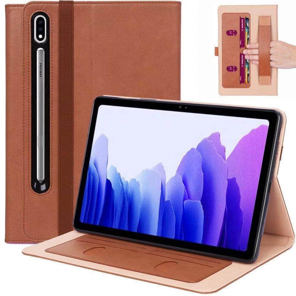 Galaxy Tab S7 11 T870 T875 Wallet Design Stand Holder Tablet Cover - CaseBuddy