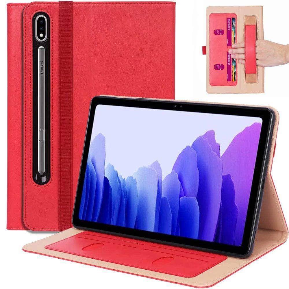 Galaxy Tab S7 11 T870 T875 Wallet Design Stand Holder Tablet Cover - CaseBuddy
