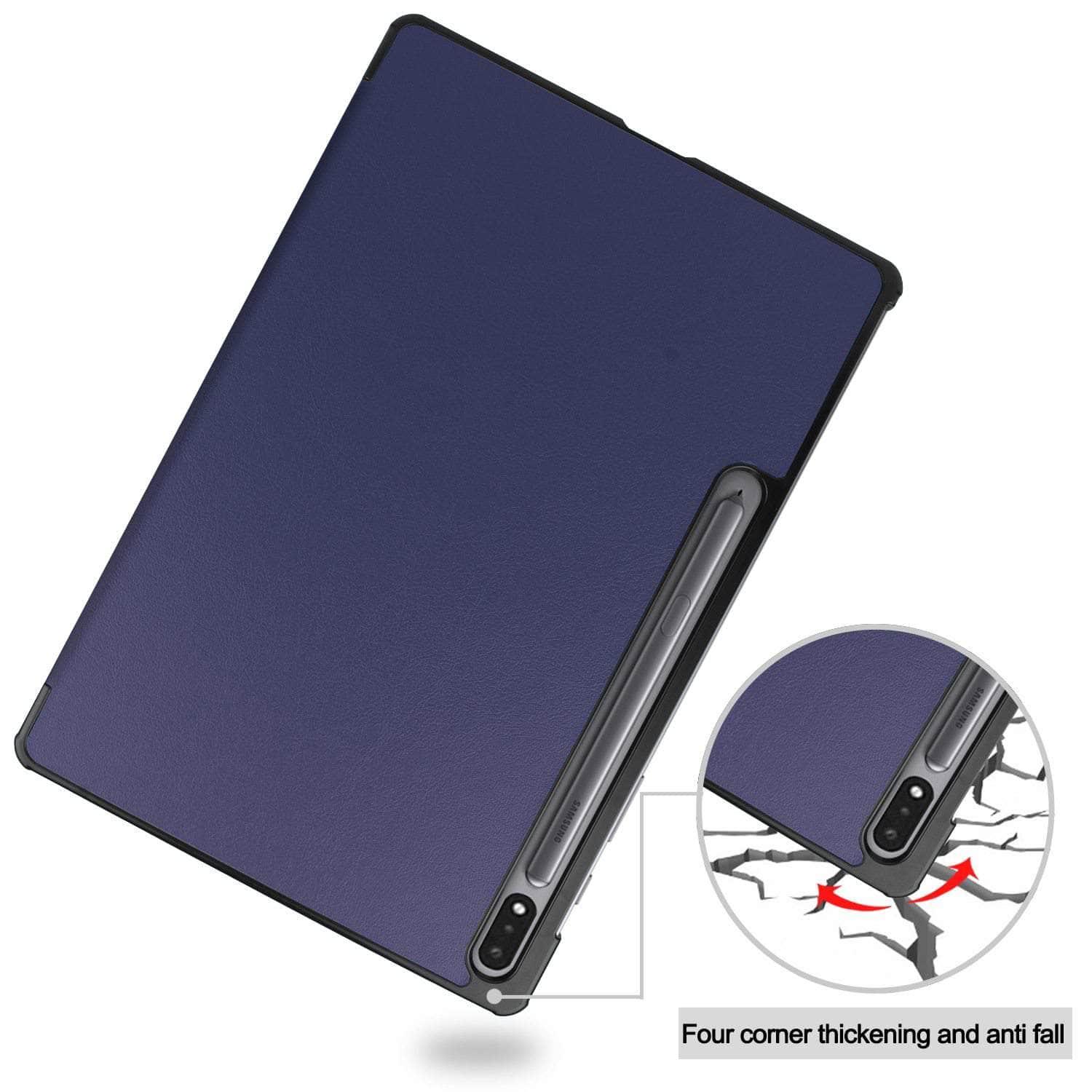 Galaxy Tab S7 Plus 12.4 T970 T975 Auto Sleep/Wake PU Leather Stand Cover - CaseBuddy