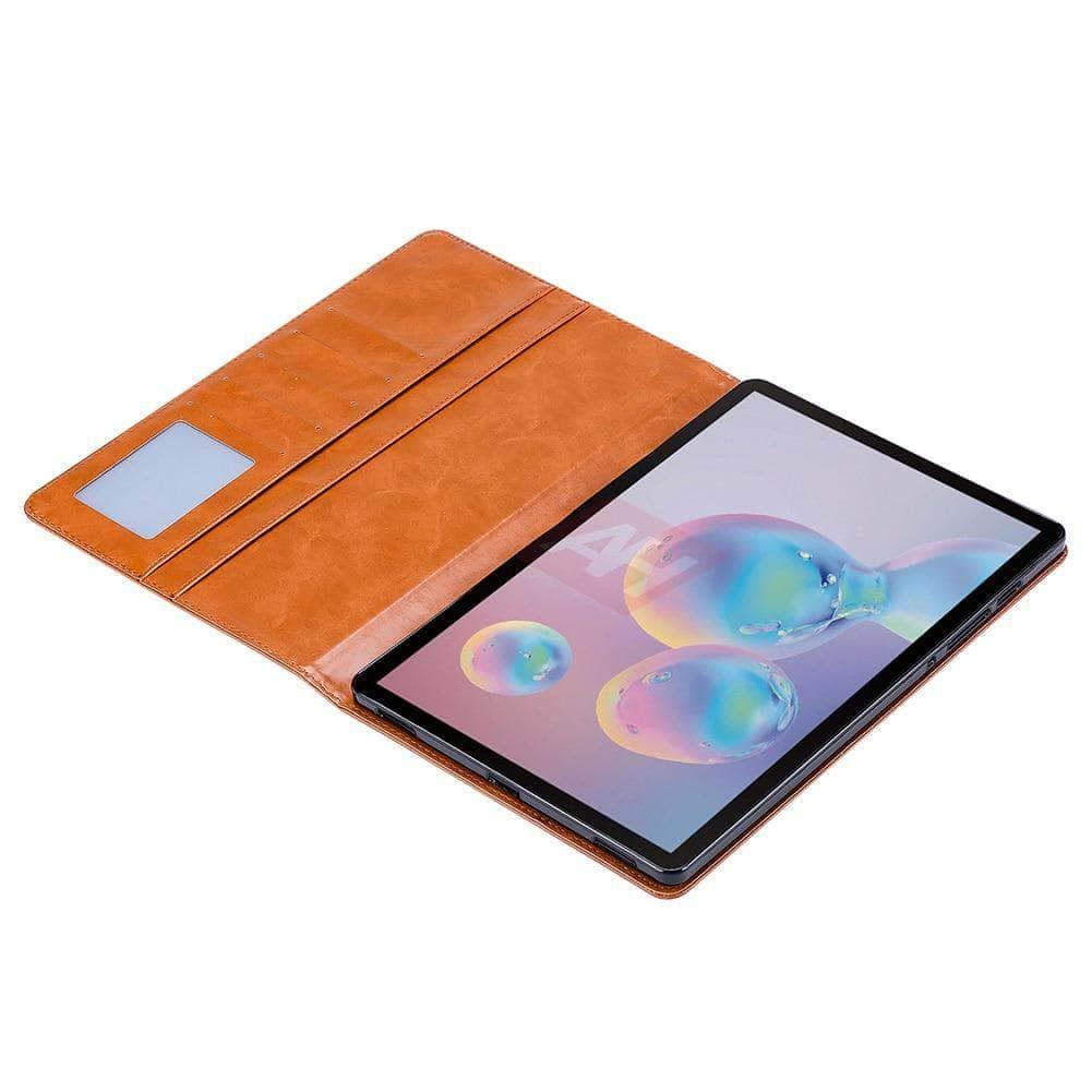 Galaxy Tab S7 Plus 12.4 T970 T975 Folding Flip Stand Card Slot Wallet - CaseBuddy