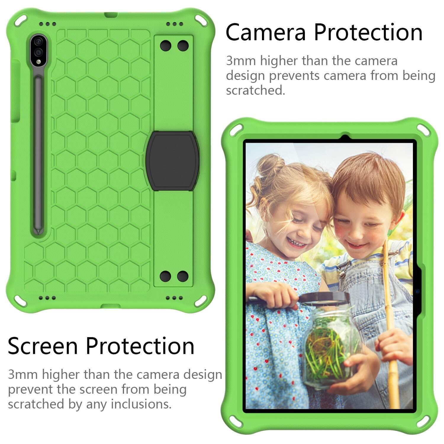 Galaxy Tab S7 T870 T875 Shockproof Armor Honeycomb Rugged Duty Hybrid Case - CaseBuddy