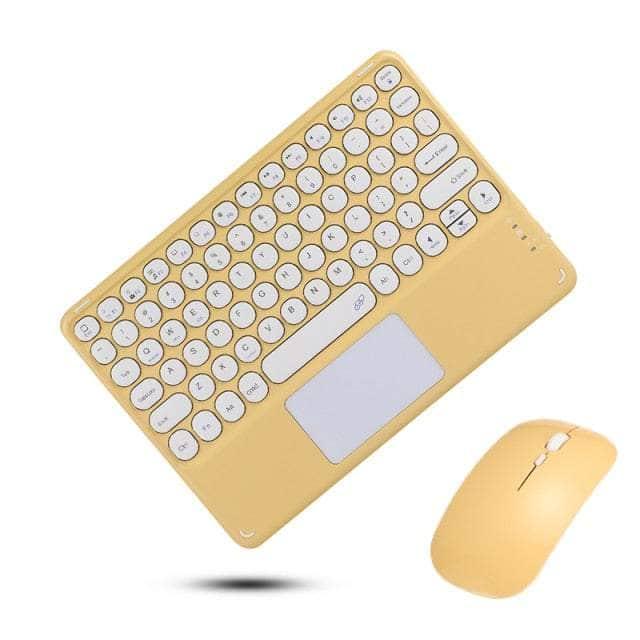 CaseBuddy Australia Casebuddy yellow touchkeymouse / English Galaxy Tab S8 11 X700 Touchpad Keyboard Case