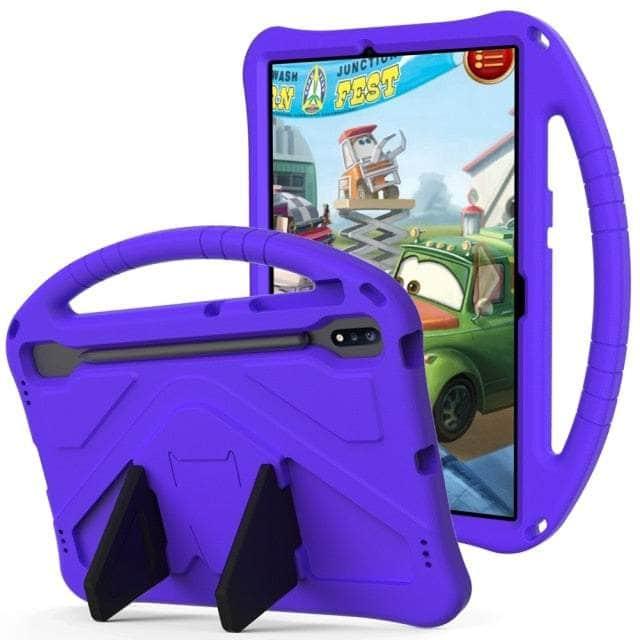 CaseBuddy Australia Casebuddy Purple Galaxy Tab S8 Plus 12.4 X800 Non-toxic EVA Kids Case