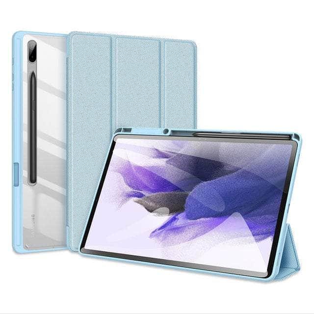 CaseBuddy Australia Casebuddy Blue / Tab S8 Plus 12.4 Galaxy Tab S8 Plus X800 Transparent Protection Case