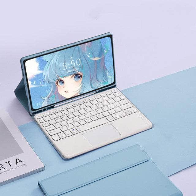 CaseBuddy Australia Casebuddy sky touch key case / English Galaxy Tab S8 Ultra X900 Touchpad Keyboard Case