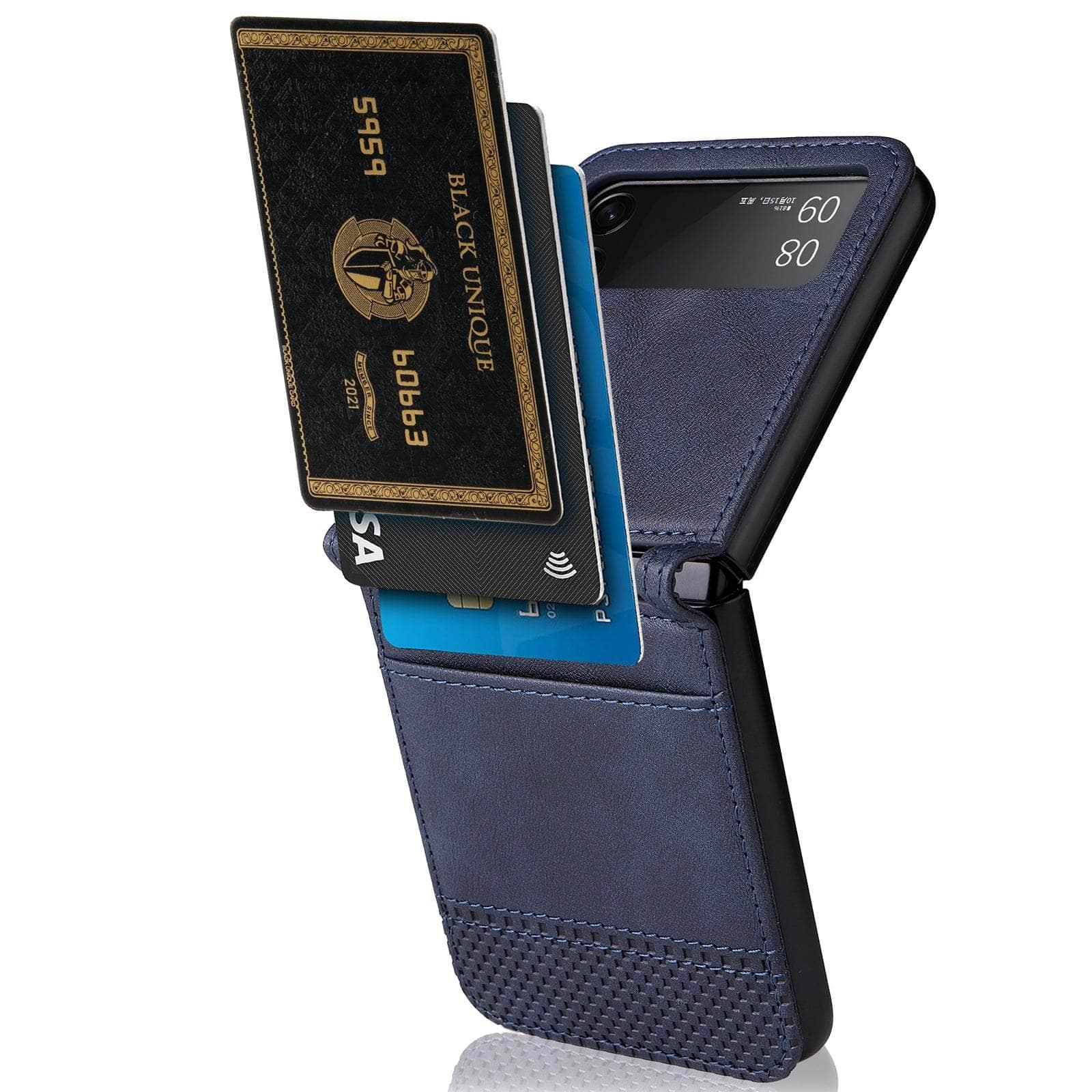 Casebuddy Galaxy Z Flip 3 Card Pocket Leather Case