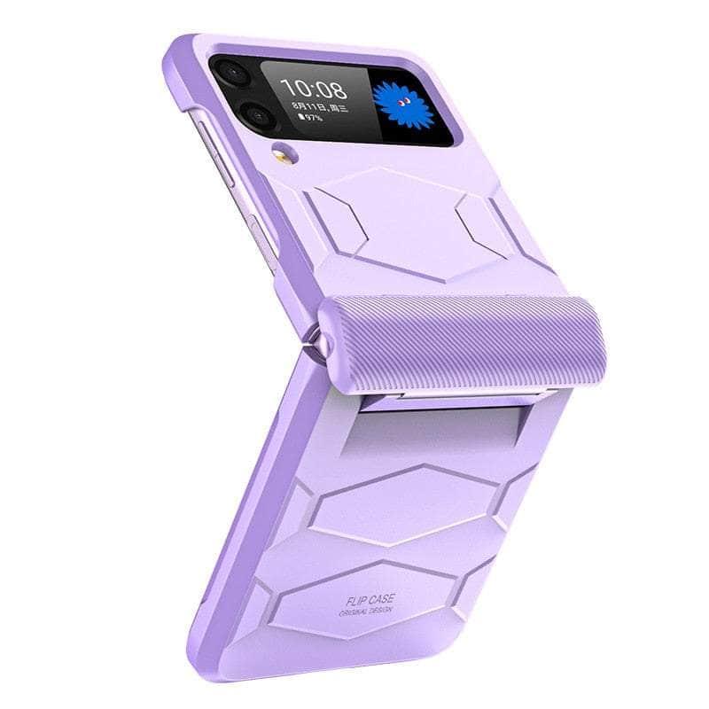 Casebuddy Purple / For Galaxy Z Flip 3 Galaxy Z Flip 3 Hinge Armor Case