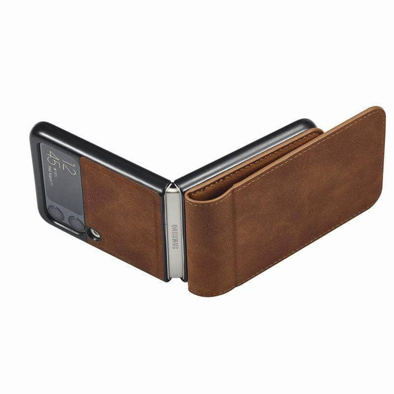 Casebuddy Galaxy Z Flip 3 Luxury Leather Wallet