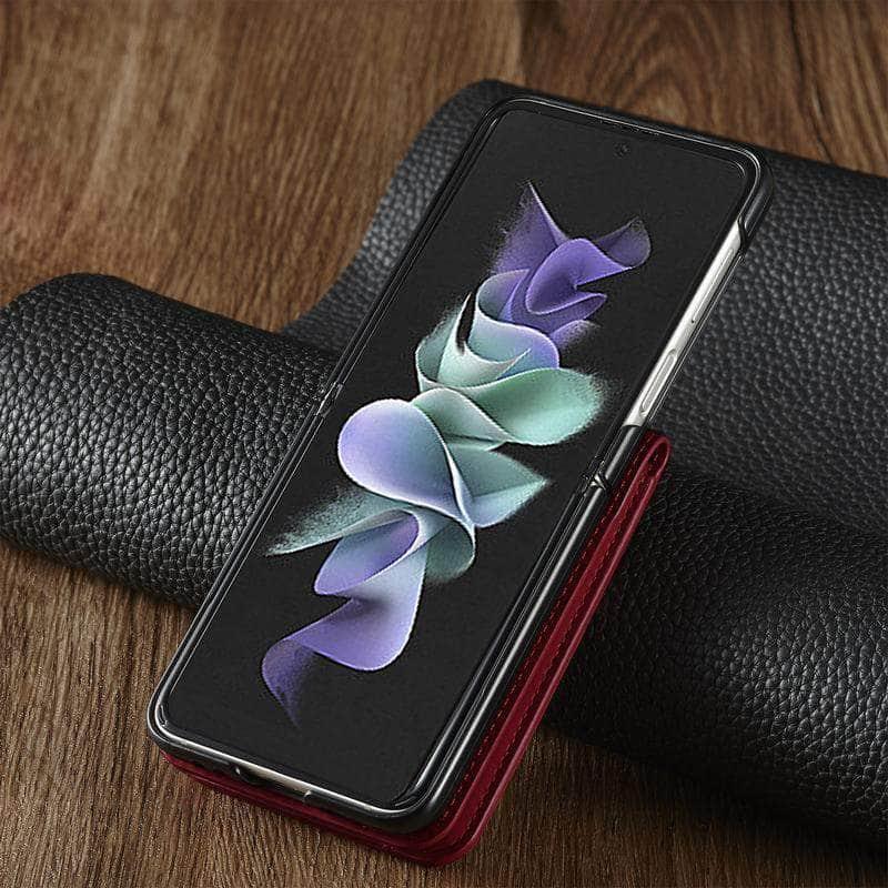 Casebuddy Galaxy Z Flip 3 Luxury Leather Wallet