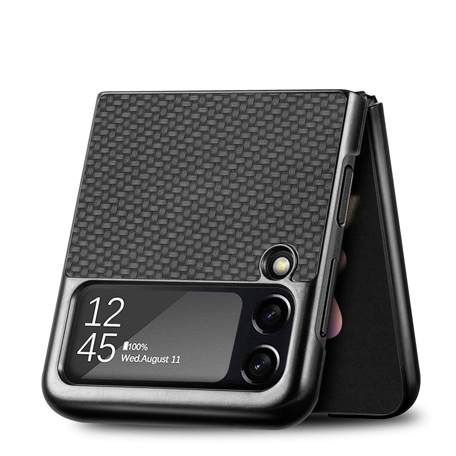 Casebuddy Galaxy Z Flip 4 Luxury Carbon Fiber Slim Case
