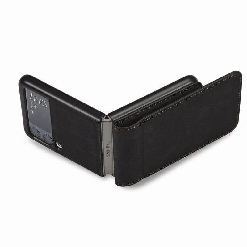 Casebuddy Galaxy Z Flip 4 Luxury Leather Wallet