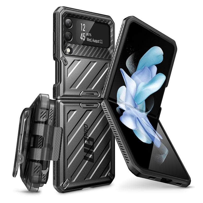 Casebuddy Black / PC + TPU Galaxy Z Flip 4 SUPCASE UB Pro Protective Case