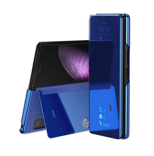 CaseBuddy Australia For Samsung Z Fold 3 / sky blue Galaxy Z Fold 3 Mirror Clear View Case
