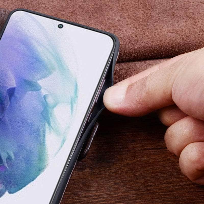 CaseBuddy Australia Casebuddy Genuine Cowhide Leather Flip S22 Plus Case