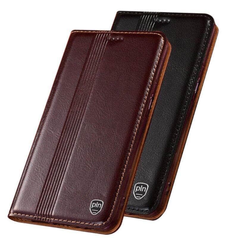 CaseBuddy Australia Casebuddy Genuine Leather Flip Galaxy S21 Card Slot Case