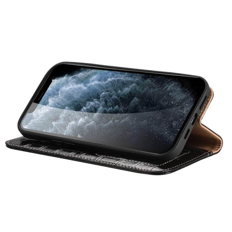 CaseBuddy Australia Casebuddy Genuine Leather iPhone 13 Natural Cowhide Full Edge Protection Case