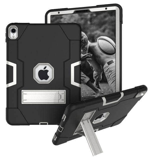 CaseBuddy Casebuddy black grey Heavy Duty Rugged Shockproof Kids Hybrid Protective Case iPad Pro 11" 2018 A1980,A2013,A1934