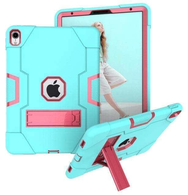 CaseBuddy Casebuddy mint pink Heavy Duty Rugged Shockproof Kids Hybrid Protective Case iPad Pro 11" 2018 A1980,A2013,A1934