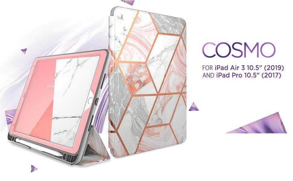 CaseBuddy Australia Casebuddy I-BLASON iPad Air 3 Cosmo Marble Trifold Stand Case