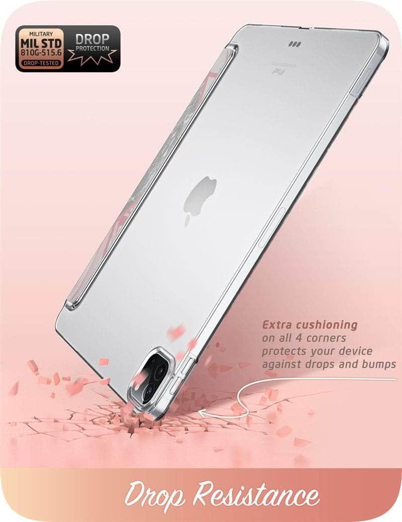 CaseBuddy Australia Casebuddy Marble I-BLASON iPad Pro 11 Case (2021) Cosmo Full-Body Trifold Smart Cover