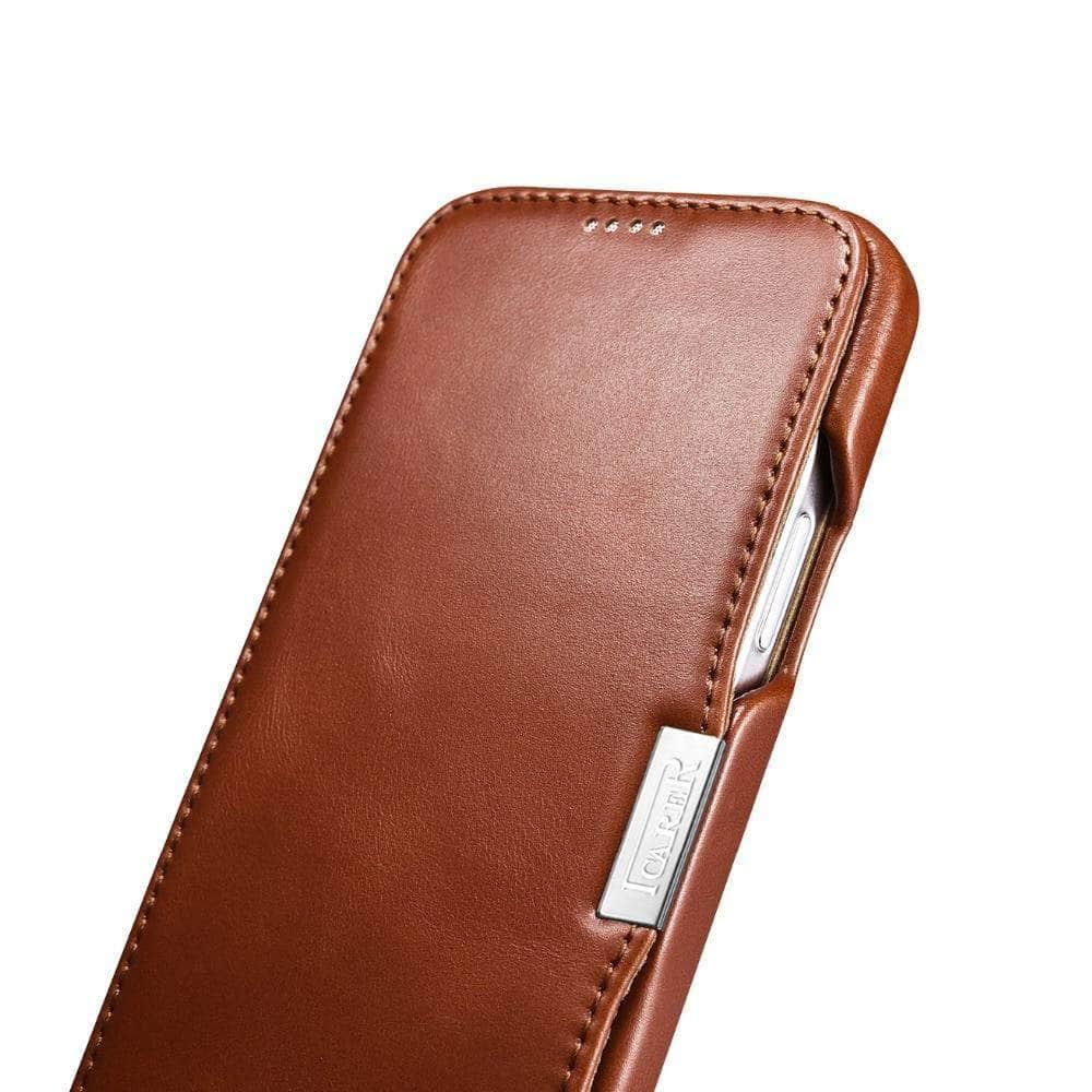 iCarer Luxury Genuine Leather Vintage Series iPhone Case - CaseBuddy