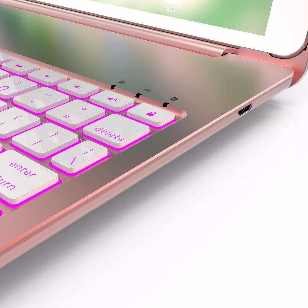 Illumina Backlit Aluminum Wireless Bluetooth Keyboard Case iPad Air 3 2019 - CaseBuddy