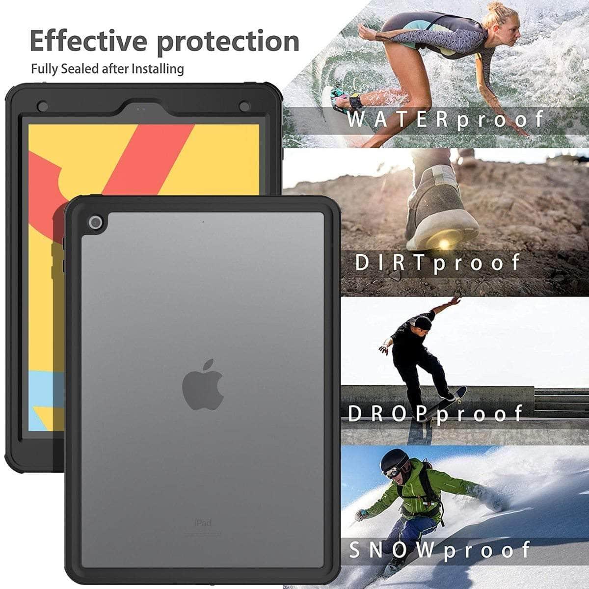 CaseBuddy Casebuddy iPad 10.2 2019 IP68 Waterproof 360 Degree Protection Shockproof Armor Case