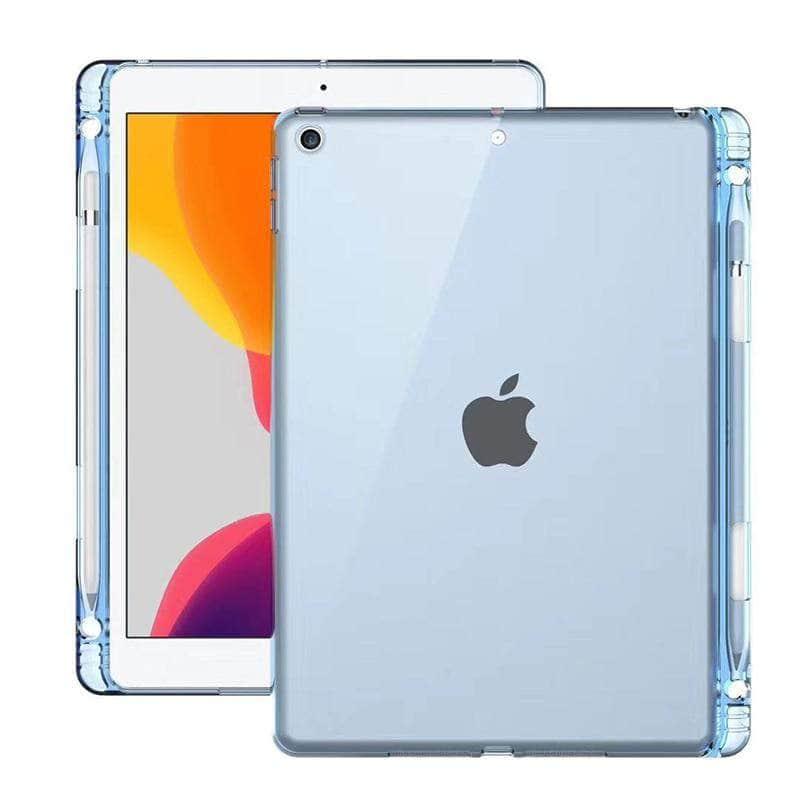 iPad 10.2 2019/2020 (iPad 7/8) TPU Clear Transparent Silicone Gradient Color Cover - CaseBuddy