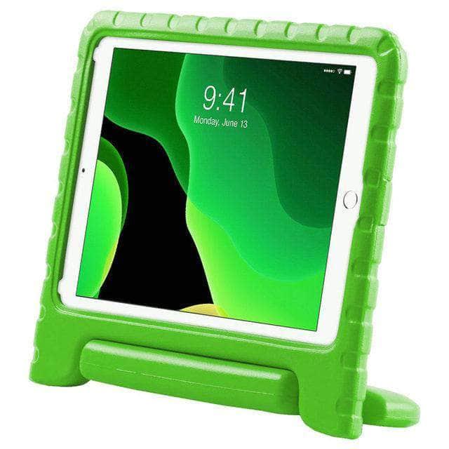 CaseBuddy Australia Casebuddy Green iPad 10.2 Case (iPad 9) Kids Lightweight Protective Shockproof Case