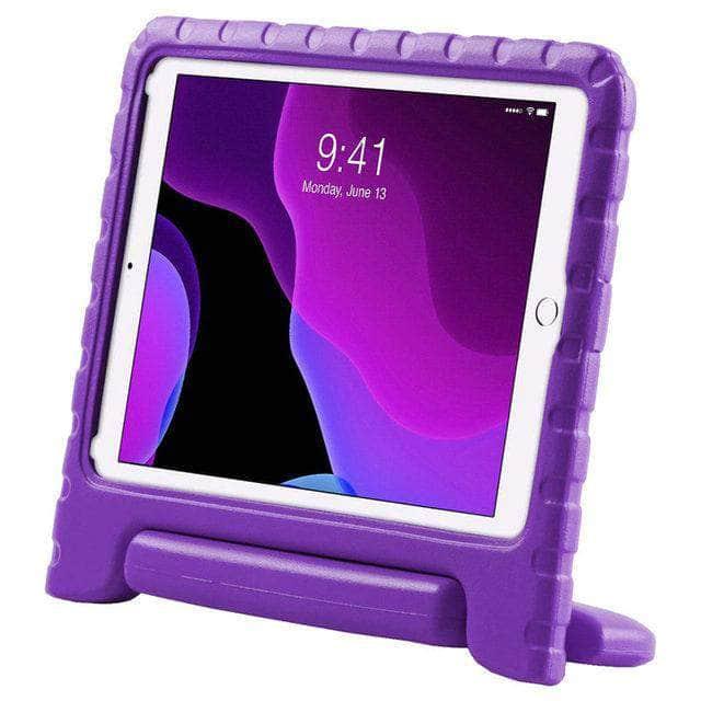CaseBuddy Australia Casebuddy Purple iPad 10.2 Case (iPad 9) Kids Lightweight Protective Shockproof Case