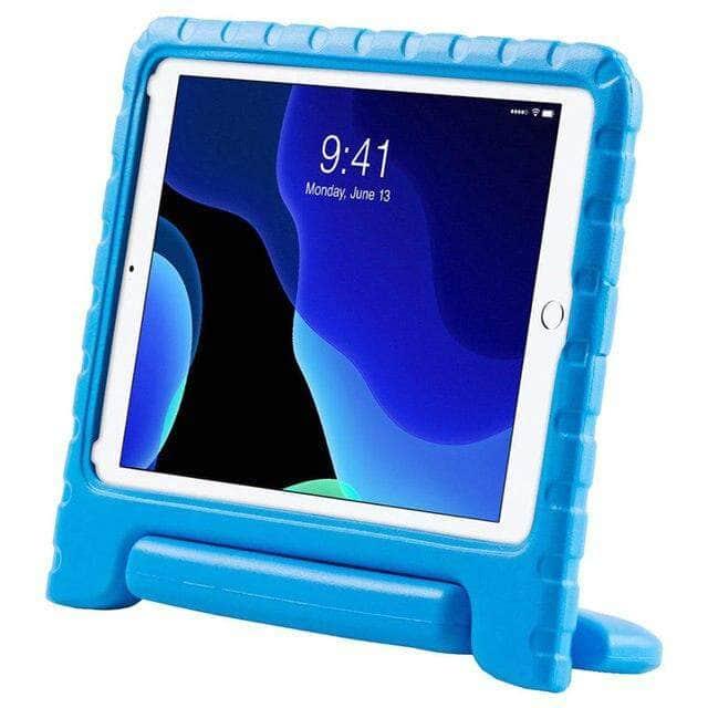 CaseBuddy Australia Casebuddy Blue iPad 10.2 Case (iPad 9) Kids Lightweight Protective Shockproof Case