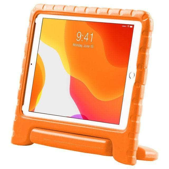 CaseBuddy Australia Casebuddy Orange iPad 10.2 Case (iPad 9) Kids Lightweight Protective Shockproof Case