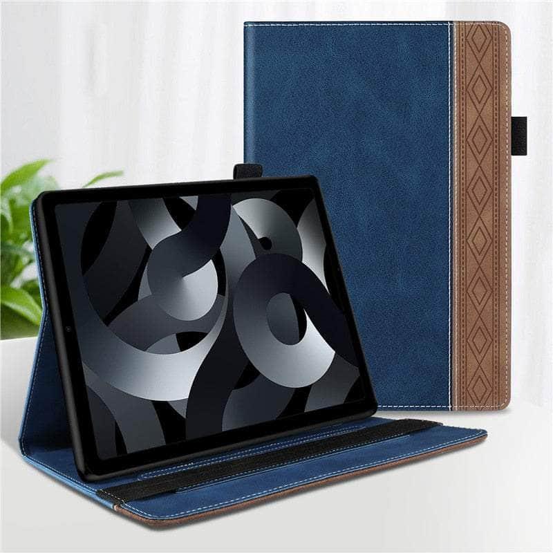 Casebuddy Dark Blue / For iPad10 2022 10.9 iPad 10 2022 Leather Flip Stand Shell