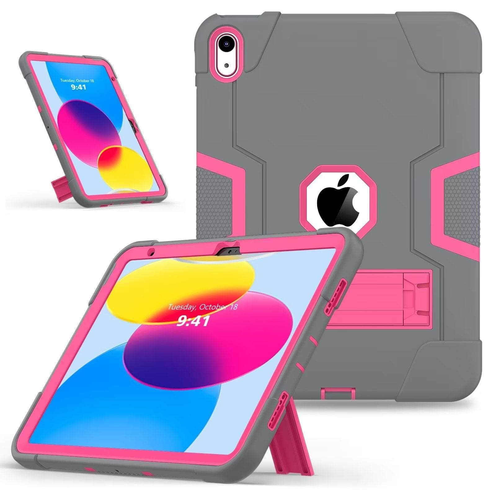 Casebuddy iPad 10 2022 Shockproof Kickstand Kid Silicone case