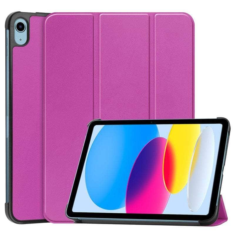 Casebuddy Purple / iPad 10th Gen 2022 iPad 10 9 2022 Magnetic Smart Folio Cover