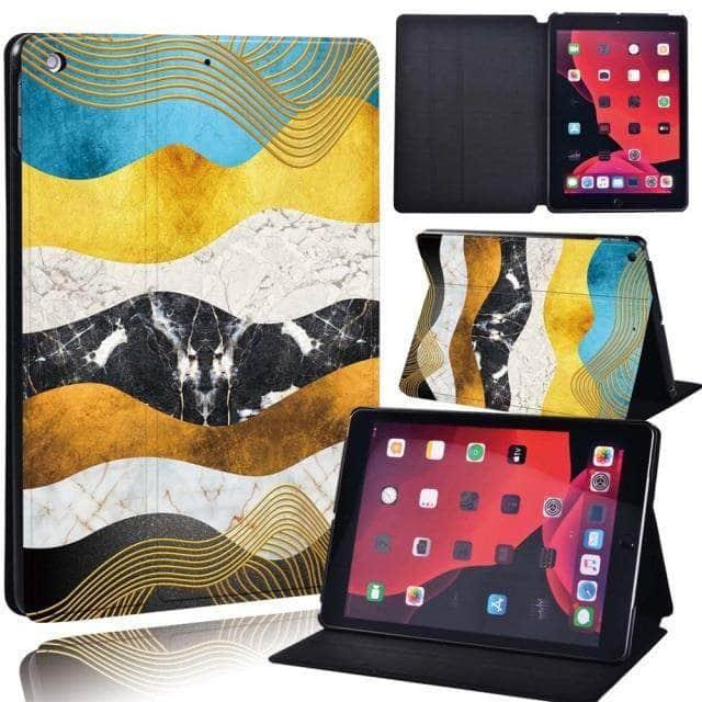CaseBuddy Australia Casebuddy 2.colorful wave / iPad 2021 9th 10.2 iPad (2021) 9th Generation 10.2 Geometric Pattern Case