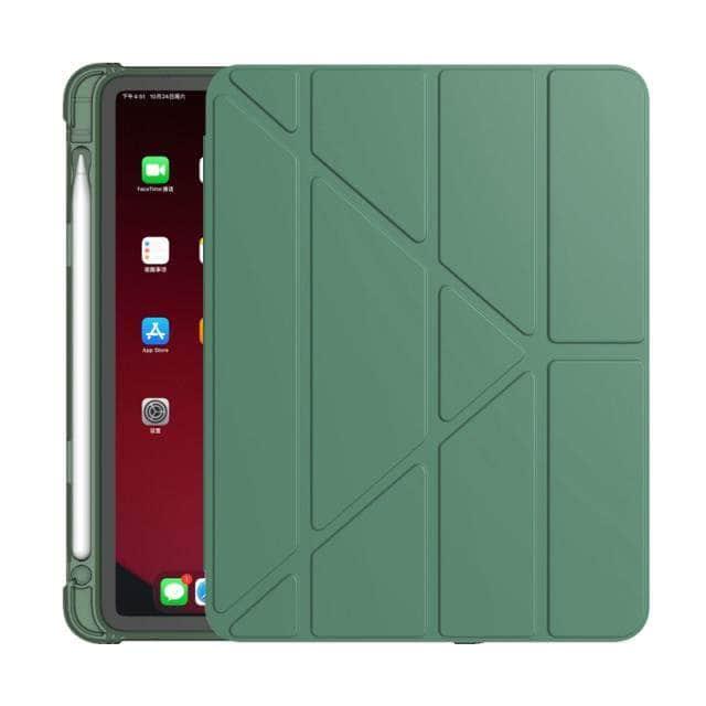 CaseBuddy Australia Casebuddy Dark Green / 10.2 9th iPad 9 Smart Cover With Pencil Holder