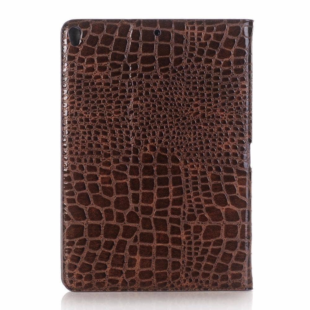 iPad Air 3 10.5 2019 Premium Crocodile Pattern Leather Look Tablet Smart Cover - CaseBuddy