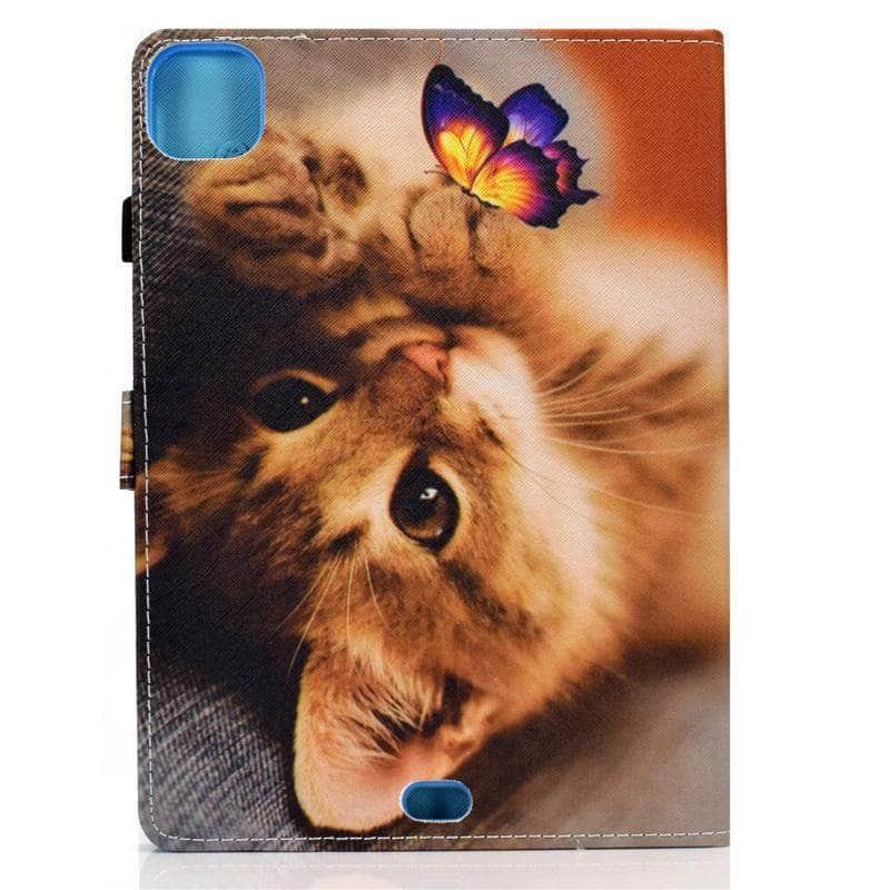 iPad Air 4 10.9 2020 Cat Cartoon Leather Cover - CaseBuddy