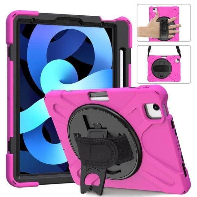 CaseBuddy Australia Casebuddy Hot Pink iPad Air 4 10.9 2020 Heavy Duty Shockproof Rugged Hybrid Protective Case