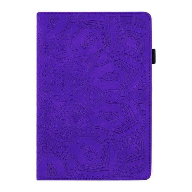 CaseBuddy Australia Casebuddy Purple / iPad Air 5 iPad Air 5 2022 Classic Flower Leather Cover