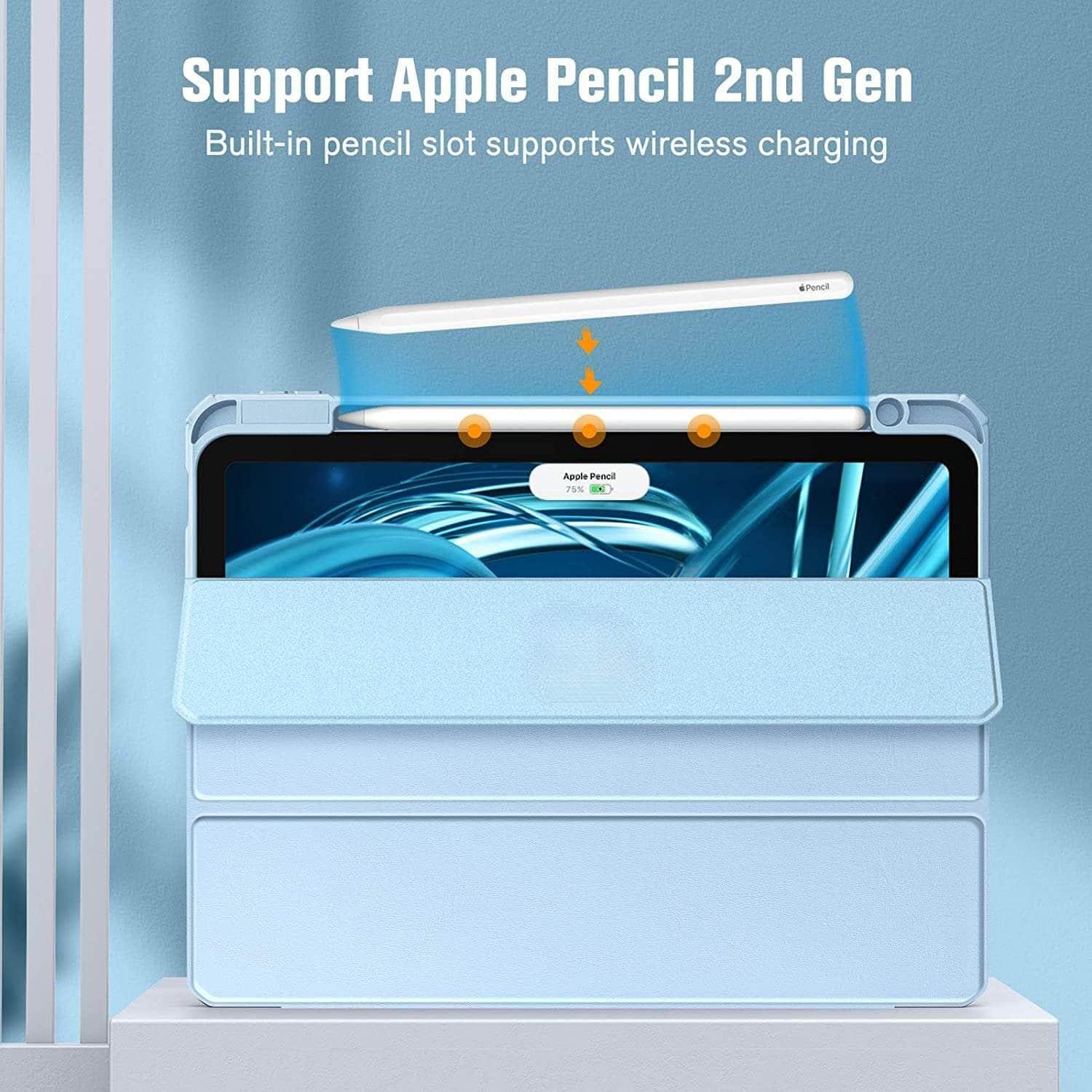 CaseBuddy Australia Casebuddy iPad Air 5 Apple Pencil Holder Wireless Charging Cover