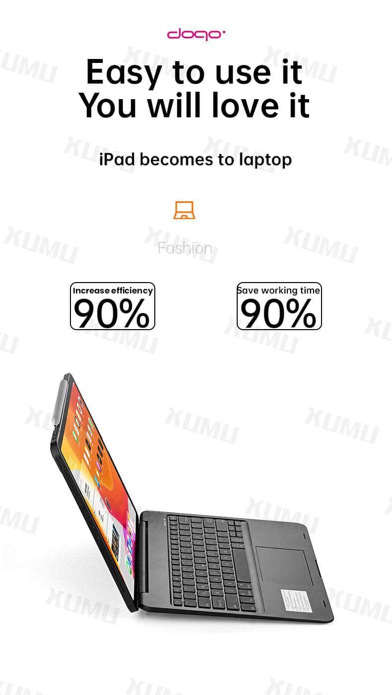 iPad Air 5 Touchpad Detachable Hard Keyboard Case