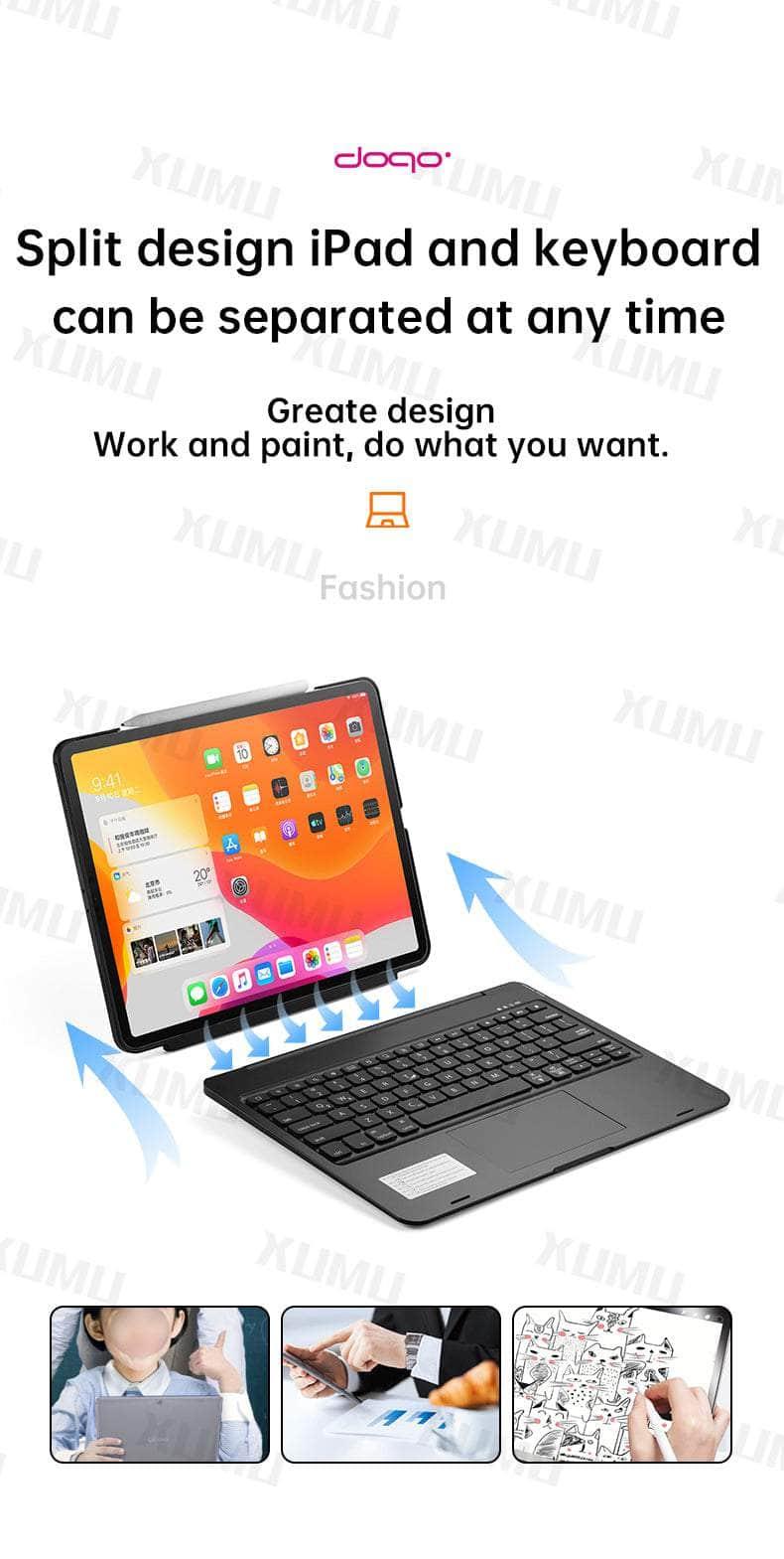 iPad Air 5 Touchpad Detachable Hard Keyboard Case