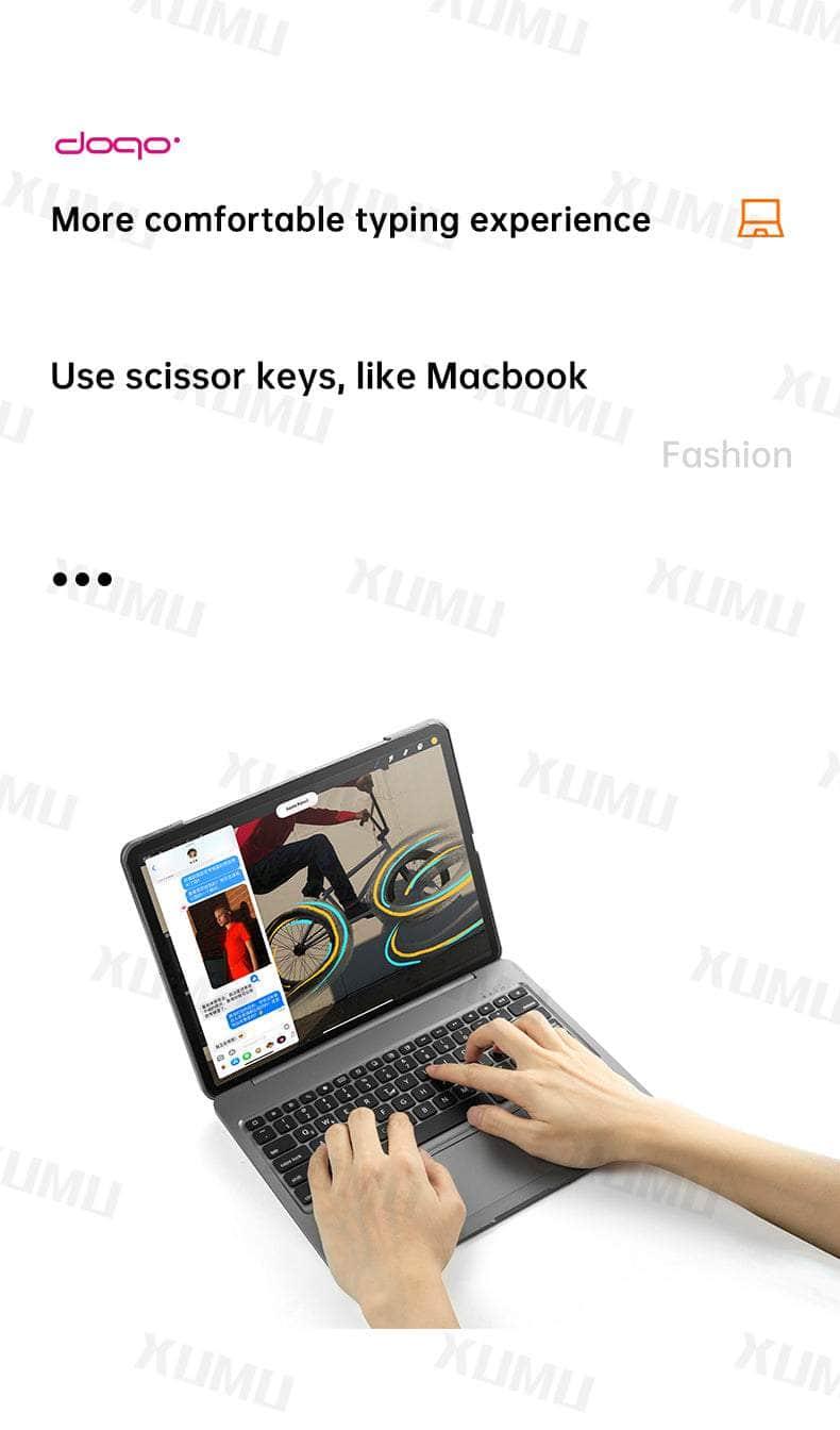 iPad Air 5 Touchpad Detachable Hard Keyboard Case